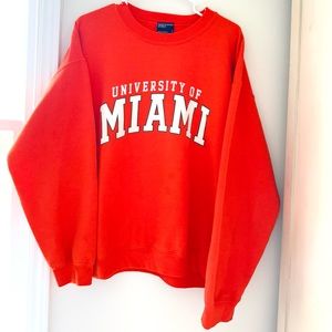 Vintage University of Miami Sweatshirt Crewneck